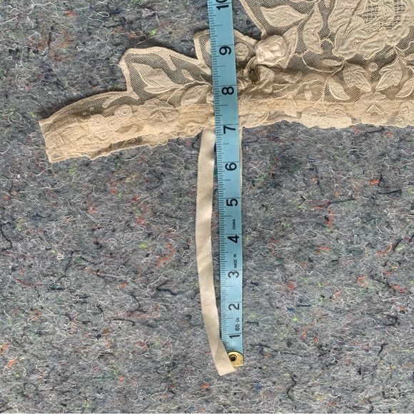 Antique 20s cream floral fairy dress piece - Picture 10 of 16